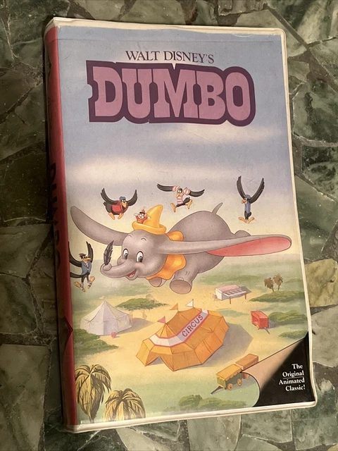 DUMBO VHS WALT Disney Black Diamond Classics RARE PINK Spine Vintage