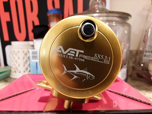 Avet Reels Sx5.3 Single Lever Drag Right Handed Gold  Fishing Reel