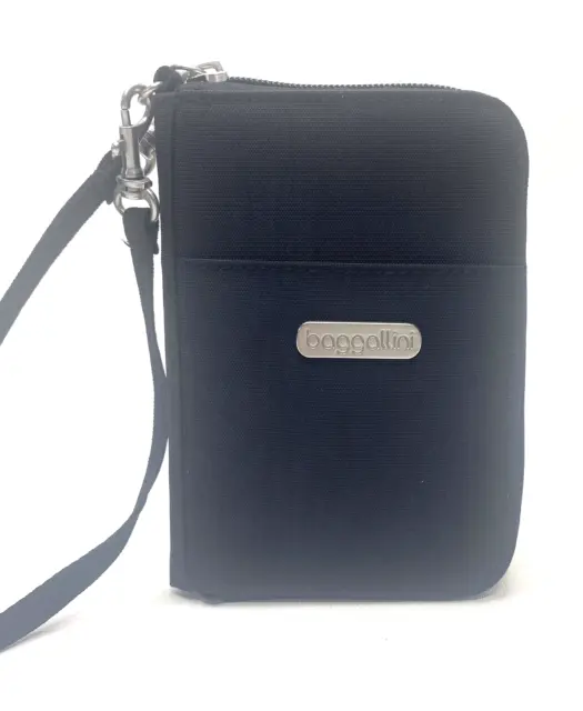 BAGGALLINI  Zip Around Wristlet Mini Bag / Wallet / Black