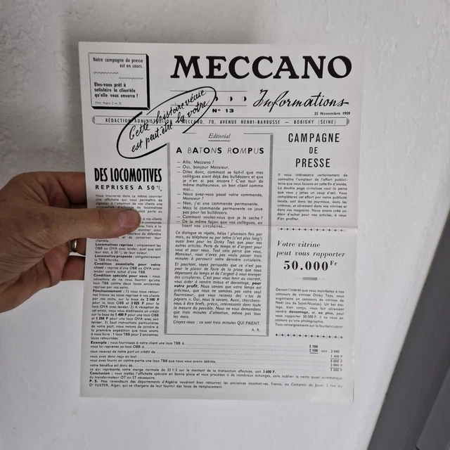 889 I MECCANO MAGAZINE # 4 AVRIL 1959 CATALOGUE 76 PAGES 13,8 X 20,7 CM