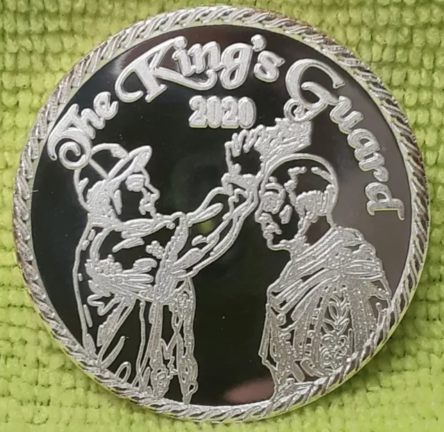 Bacchus 2020 .999 Fine Silver King's Guard Doubloon New Orleans, LA Mardi Gras Z