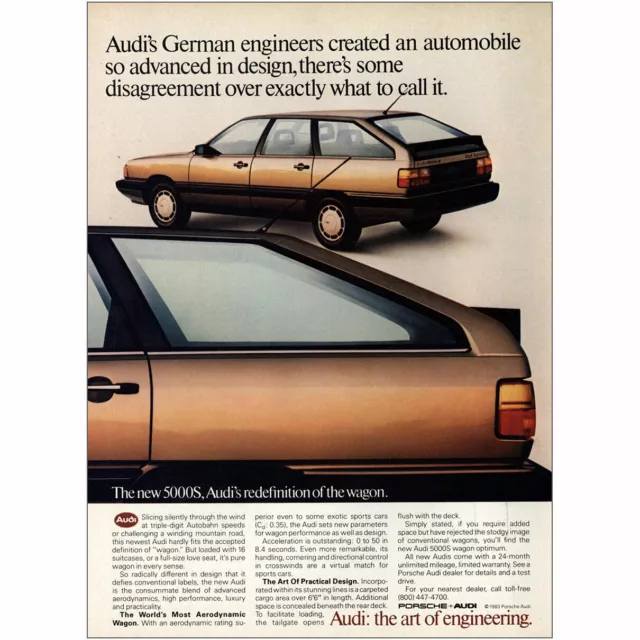 1984 Audi: German Engineers Created an Automobile Vintage Print Ad