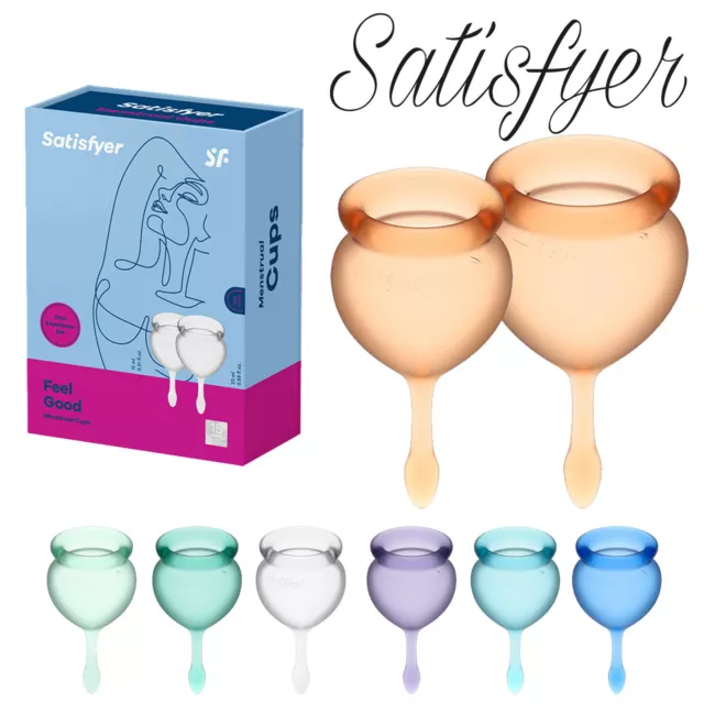 Satisfier Feel Good Menstrual Cup Set Kit Coppette Mestruali Mestruazioni Donna