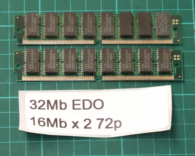 32MB EDO RAM (2x 16Mb 60ns 72-pin simms) Acer brand $50.00