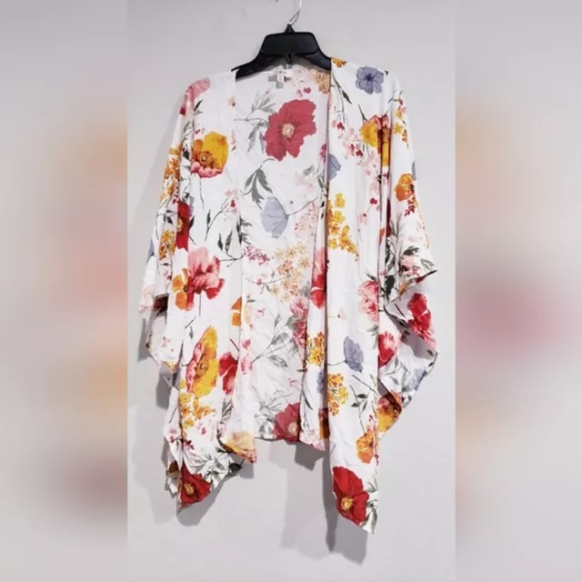 Umgee USA Floral Open Front Kimono Size M/L