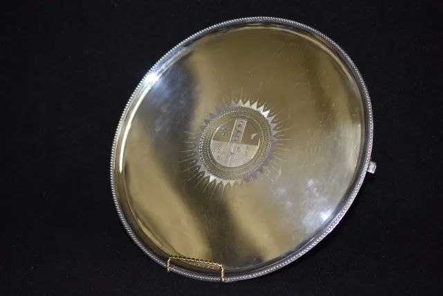 18th Century English Sterling Silver Table Tray By Carter, Smith, & Sharp