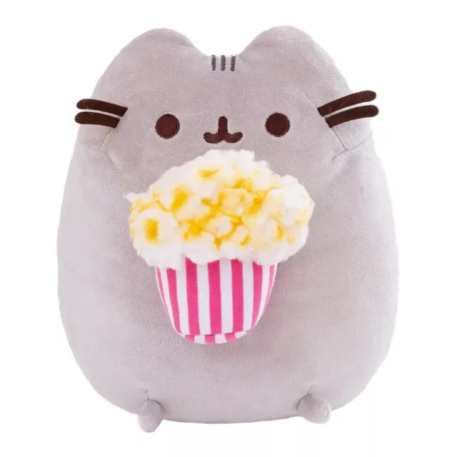 NEW GUND Pusheen Snackable Popcorn Snack Super Soft Plush Toy Cute Hungry Cat!