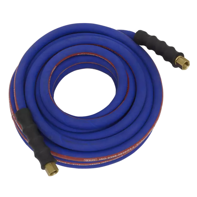 Air Tuyau 10m X Ø10mm Avec 0.6cmBSP Unions Extra-Heavy-Duty Ah10r/38 Sealey New