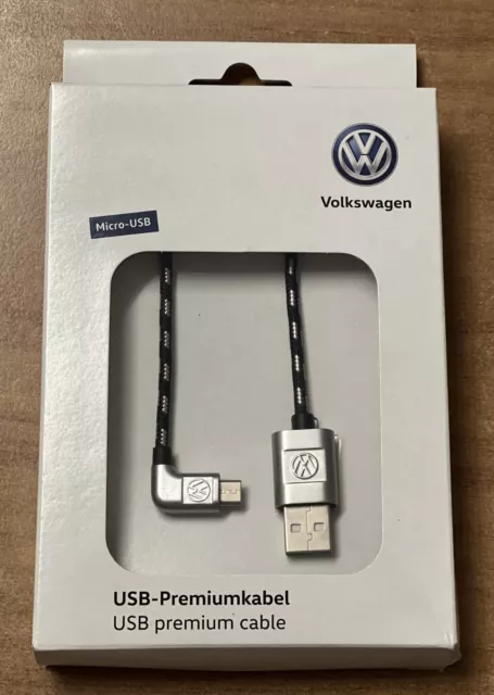 VW USB-Verbindungskabel USB-A auf Micro-USB - Premium 30cm Länge OVP NEU