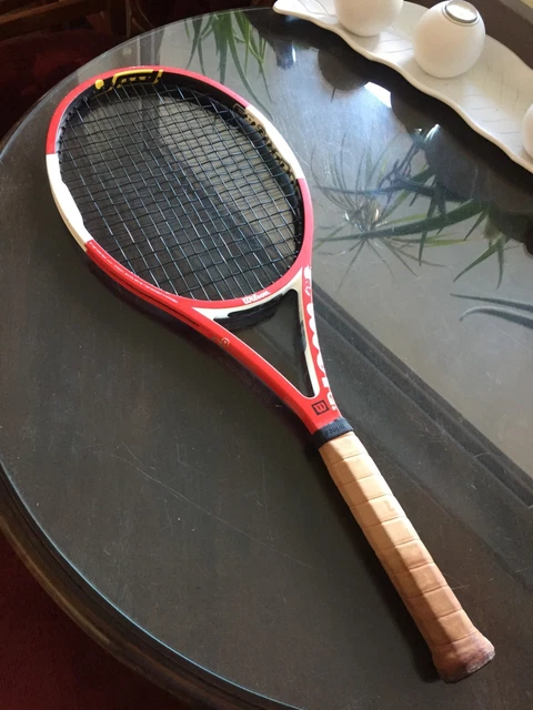 Wilson K Factor Pro.Six Blue White Black Grip 4 1/4 in Tennis