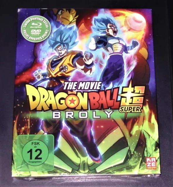 Dragonball Super : Broly Limitada steelbook en la Funda blu ray + DVD Nuevo Ovp