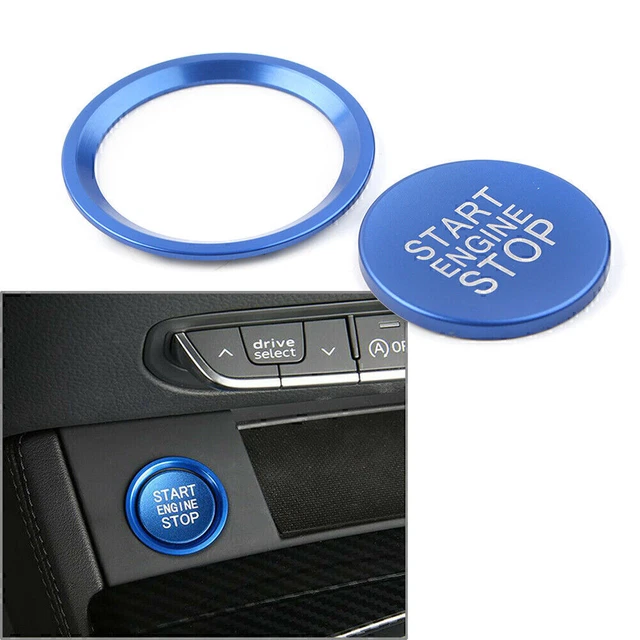 Copertura del pulsante di accensione/arresto dell'auto,Adesivo decorativo dell'anello del pulsante di accensione dell'auto,copertura di protezione del
