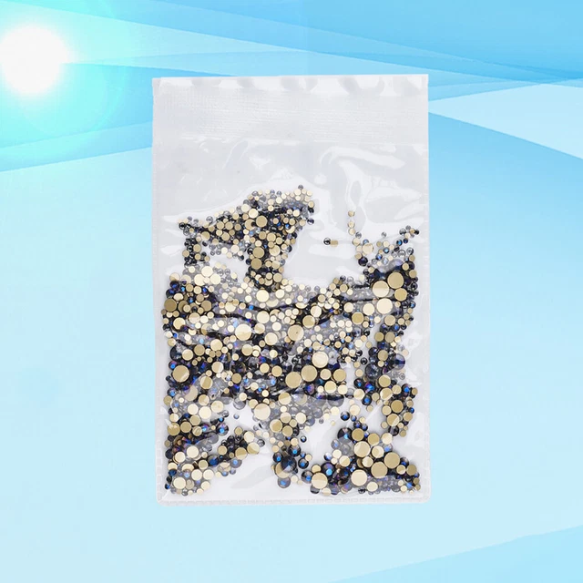 2x Nail art Bling Strass Flatback Glas Charme Diamanten für Nägel Diamant 10