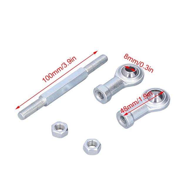 Biellettes De Direction CNC En Métal Pour HSP 94123 - Tringles Et Colonnes - 4+4 Pièces - Accessoire RC - Facile à Monter
