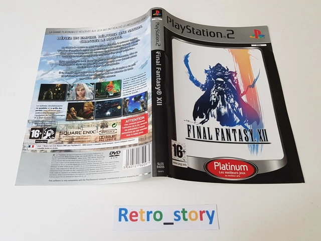 Final Fantasy XII (12) Sur PS2 - Édition PAL, En Français, Boîte Et Jeu (bon état)