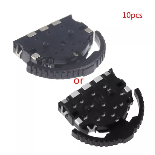 10 Pcs Plastic Small for Head Thumbwheel Dial Button Switch Replacement Part
