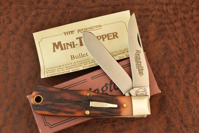 Remington Made In Usa Staglon Delrin Baby Bullet Trapper Knife 1991 R1178 (12521