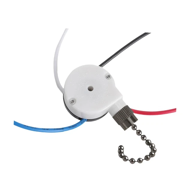 Interrupteur Mural Pour Ventilateur De Plafond – Régulateur De Vitesse Avec éclairage, Blanc