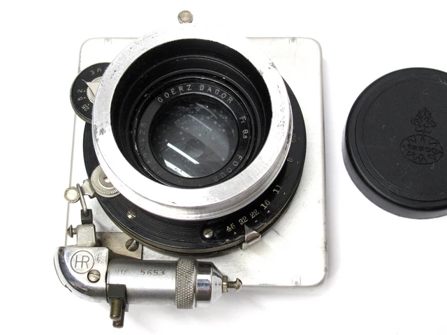 LENTE y obturador vintage para cámara Goerz Dagor 7 en F6,8 para Graflex tal como está