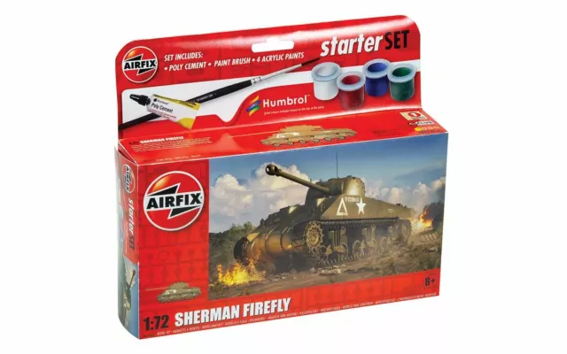 Nuevo Airfix Set Básico 1:72 Sherman Firefly Kit de Modelismo - A55003