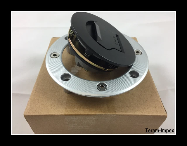 Bouchon Réservoir Essence Moto Suzuki GSX-R 600, 750, SV1000 - Argent - Compatible 2003-2014
