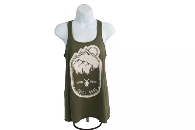 Dutch Bros Coffee "Central Oregon" Women's Tank Top Medium Bella Canvas