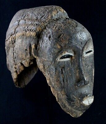 Art African - Mask Helm Baoulé Billiards Ball Akan - Mascara - 31 CMS 3