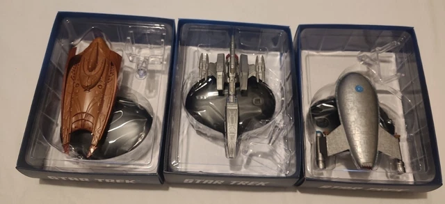 3 Star Trek Models From The Magazine Collectors Edition