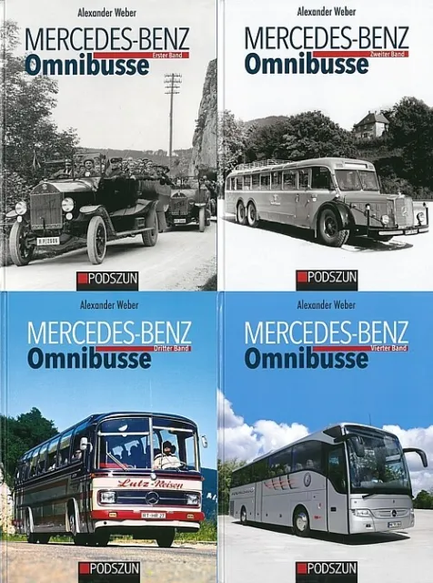 Weber: Mercedes-Benz Omnibusse Band 1+2+3+4 Bildband/Typenhandbuch/Modelle/Busse