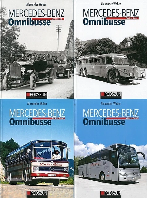 Weber: Mercedes-Benz Omnibusse Band 1+2+3+4 Bildband/Typenhandbuch/Modelle/Busse