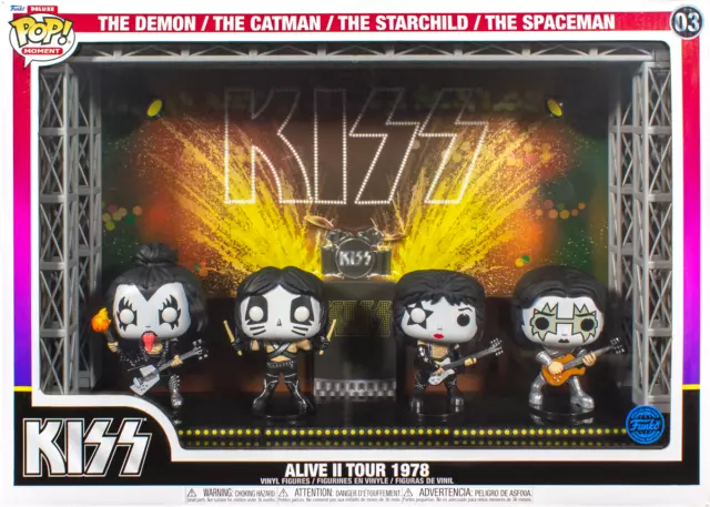 KISS - Alive II 1978 Tour Exclusive Pop! Vinyl Figure Moment Deluxe New & Sealed