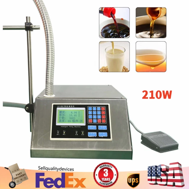 Automatic Liquid Filling Machine 210W Pneumatic Bottle Filler For Viscous Liquid