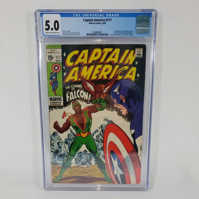 Captain America #117 CGC 5.0 Origin & 1st Appearance of the Falcon and Redwing