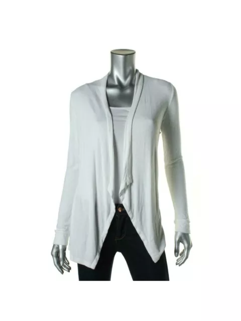 INC International Concepts Women’s Long Sleeve Open Cardigan Sweater White XL