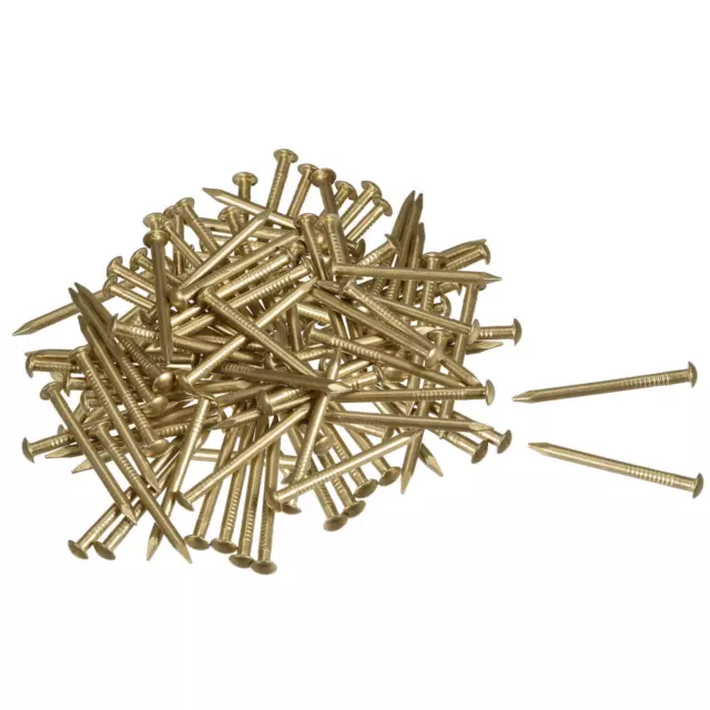 Small Tiny Brass Nails 1.5x20mm for DIY Pictures Wooden Boxes Household 100pcs