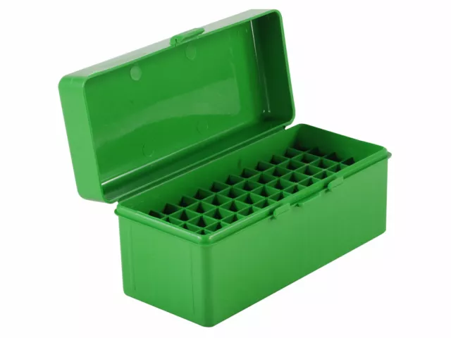 MTM Rifle Ammo Box - 60 Round Flip-Top 270 Win 30-06 25-06 - Green RL-60-10