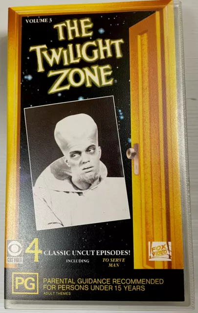 The Twilight Zone Vol 3 VHS Video Cassette Tape Clear Small Box PAL PG Horror