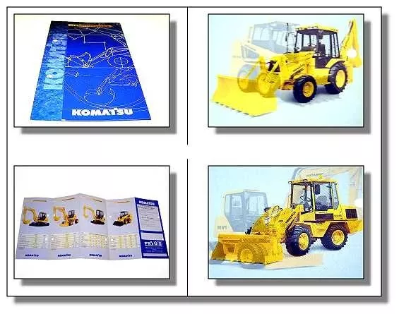 Komatsu excavator loader caterpillar delivery program brochure 1996 total program
