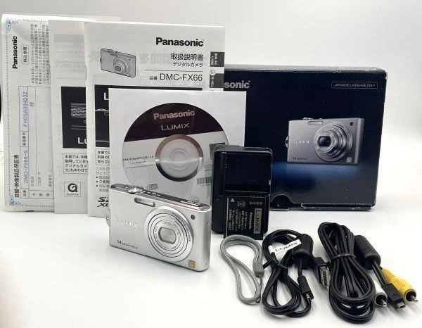 Panasonic - DMC-FX66 プレシャスシルバー  M555 DMC-FX66 PRECIOUS SILVER Day Panasonic Lumix Digital Camera