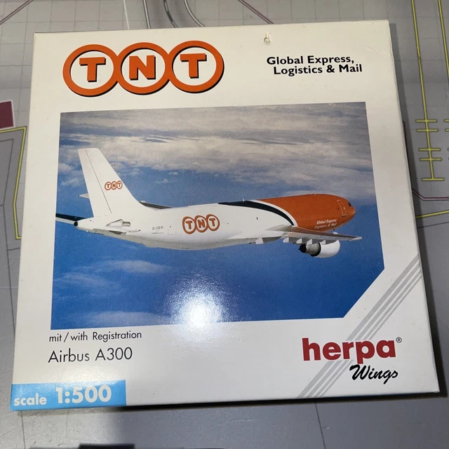 HERPA WINGS 1500 TNT Global Express Airbus A300 EUR 13,90 PicClick DE