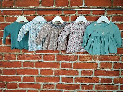Baby Girls Bundle Age 3-6 Months Monsoon M&S Next Dress Top T-Shirt Floral 68Cm