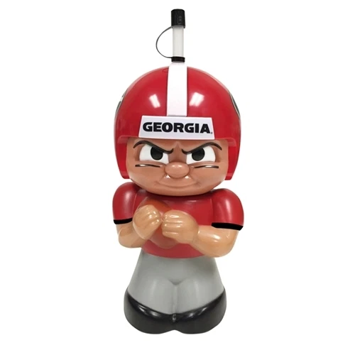 Georgia Teenymates Big Sip 3D Character Cup 16Oz Bulldogs Football Player Univ