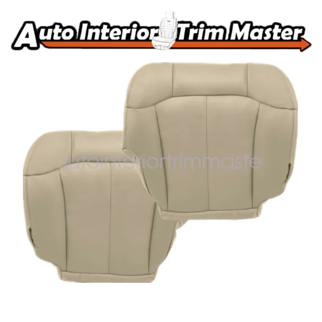 For 1999 2000 2001 2002 Chevy Tahoe Suburban Front Bottom Seat Cover Light Tan