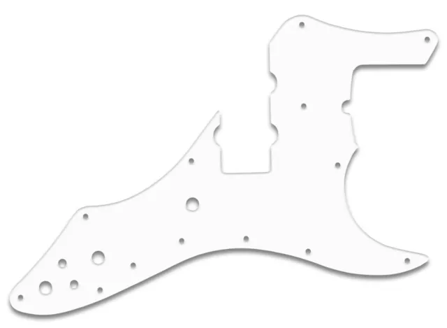 ROSCOE BECK IV BASSE 4 CORDES 3 PLY PG BLANC WBW pour FENDER® PICKGUARD QUALITÉ ÉTATS-UNIS