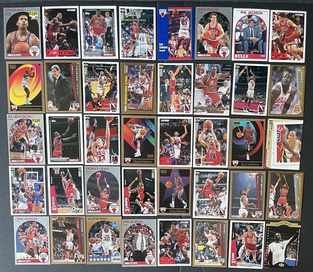 VINTAGE 90’S CHICAGO Bulls basketball lot of 40 cardsFt. Michael