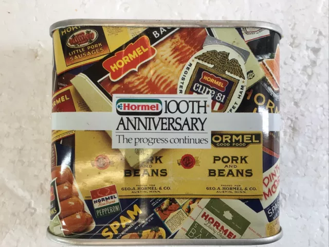 Spam Hormel Tin Bank 100th Anniversary 1891-1991 collectible Can Novelty NEW