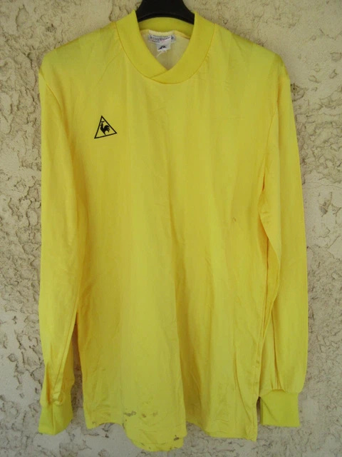 Maillot Vintage Le Coq Sportif - Années 80/90 - Blanc - Taille XL - Manches Longues