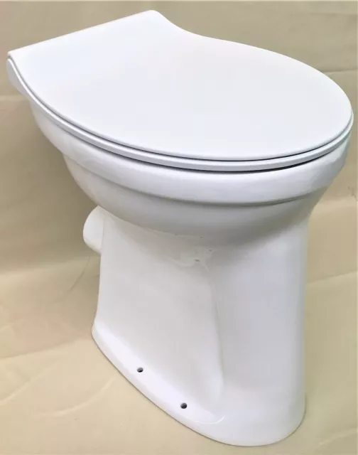 Flachspül-WC Toilette Stand WC Klosett erhöht +10cm + Nano + WC Sitz