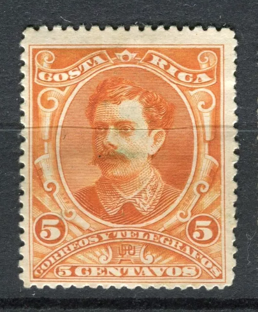 COSTA RICA; 1889 early classic Soto issue Mint hinged 5c. value