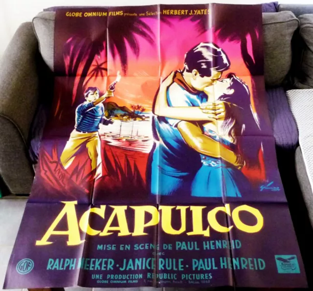 ACAPULCO - Janice RULE / Paul HENREID - Affiche Cinéma (120x160 cm)